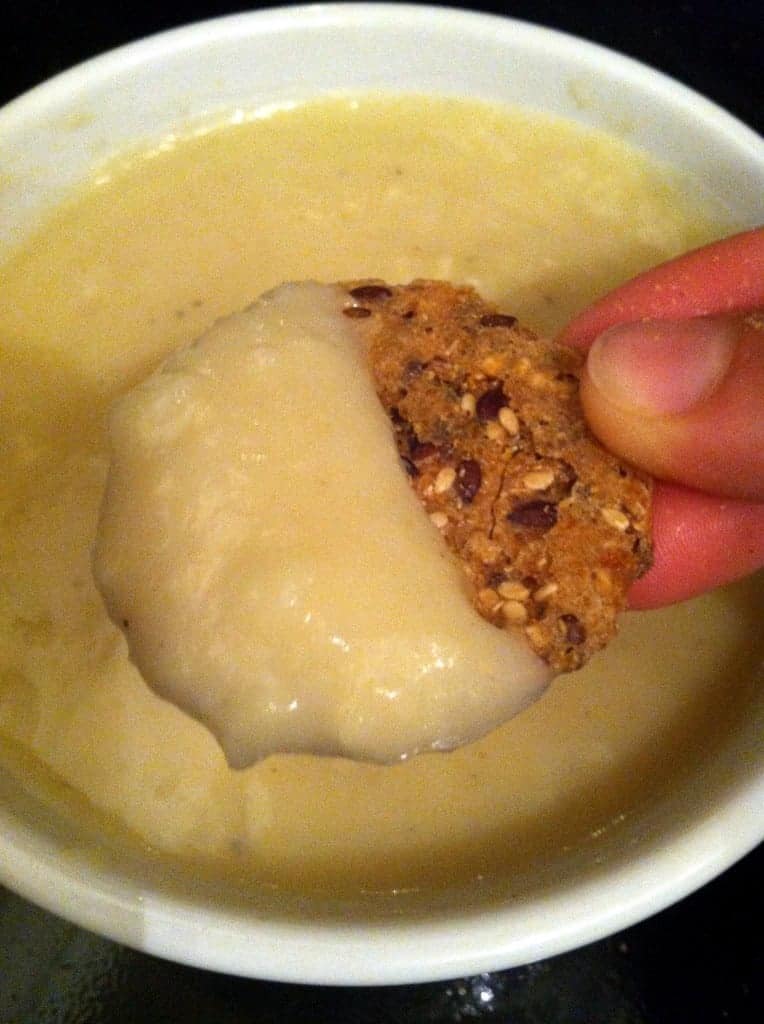 soup with cracker