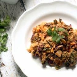 plate with tempeh.