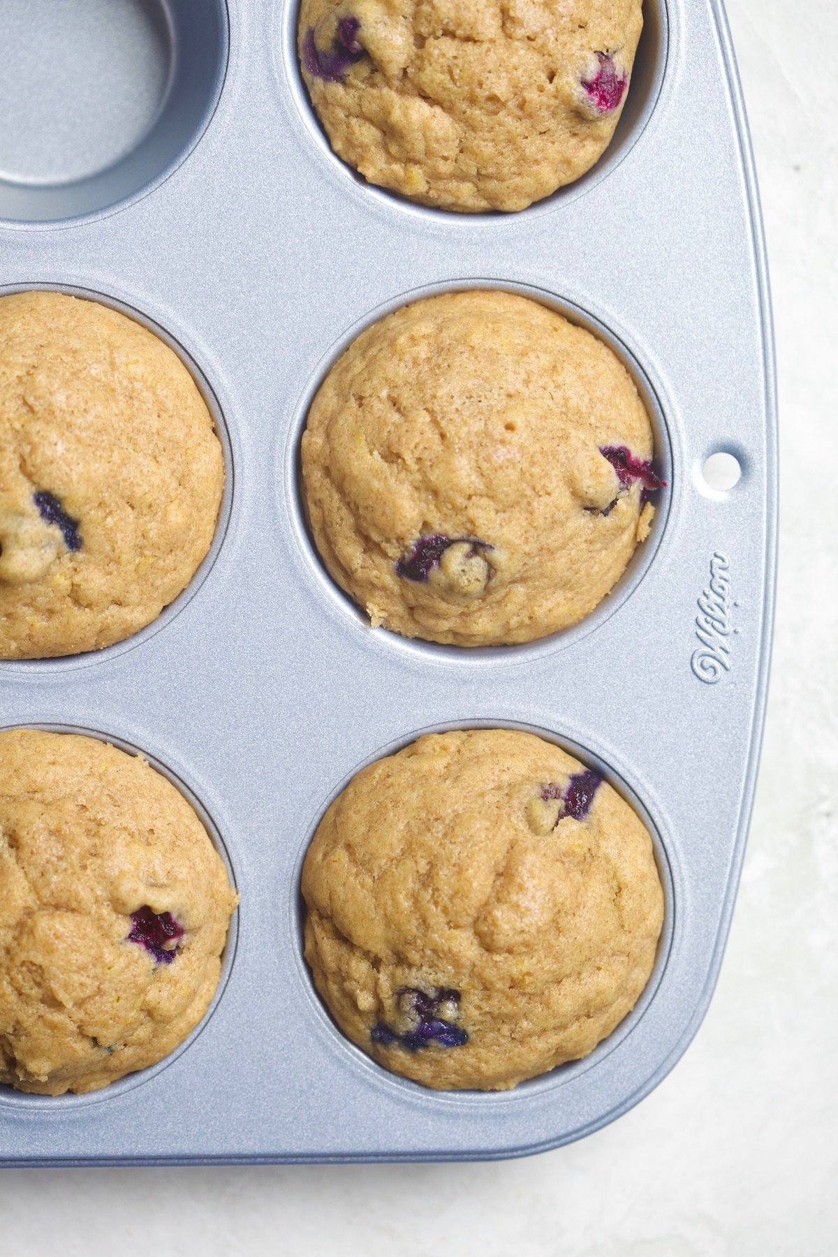baked muffins in tin