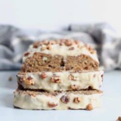 sliced banana bread