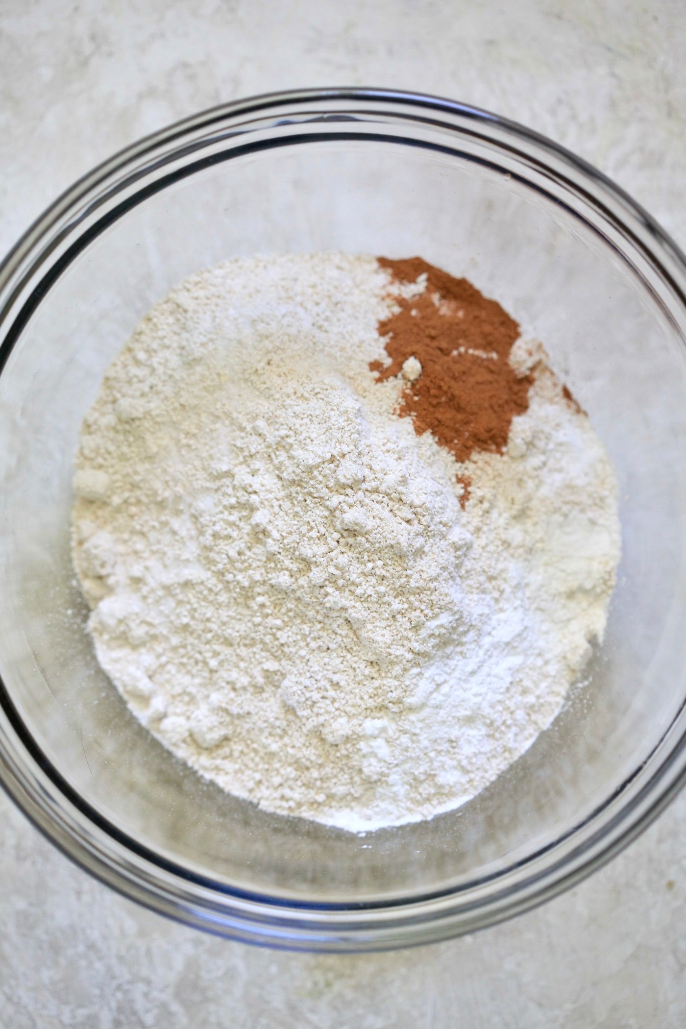 dry ingredients in bowl.