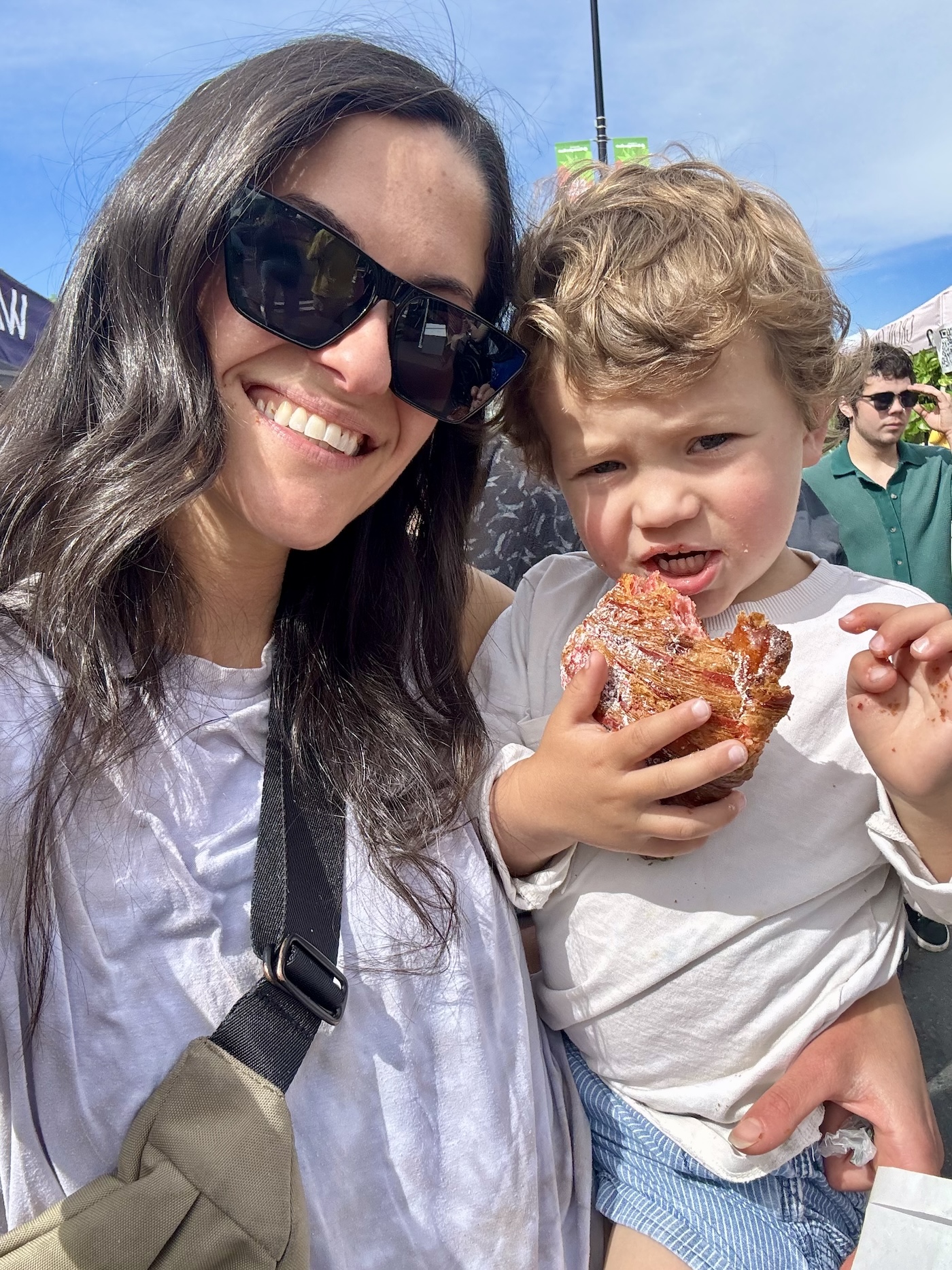 mom and son