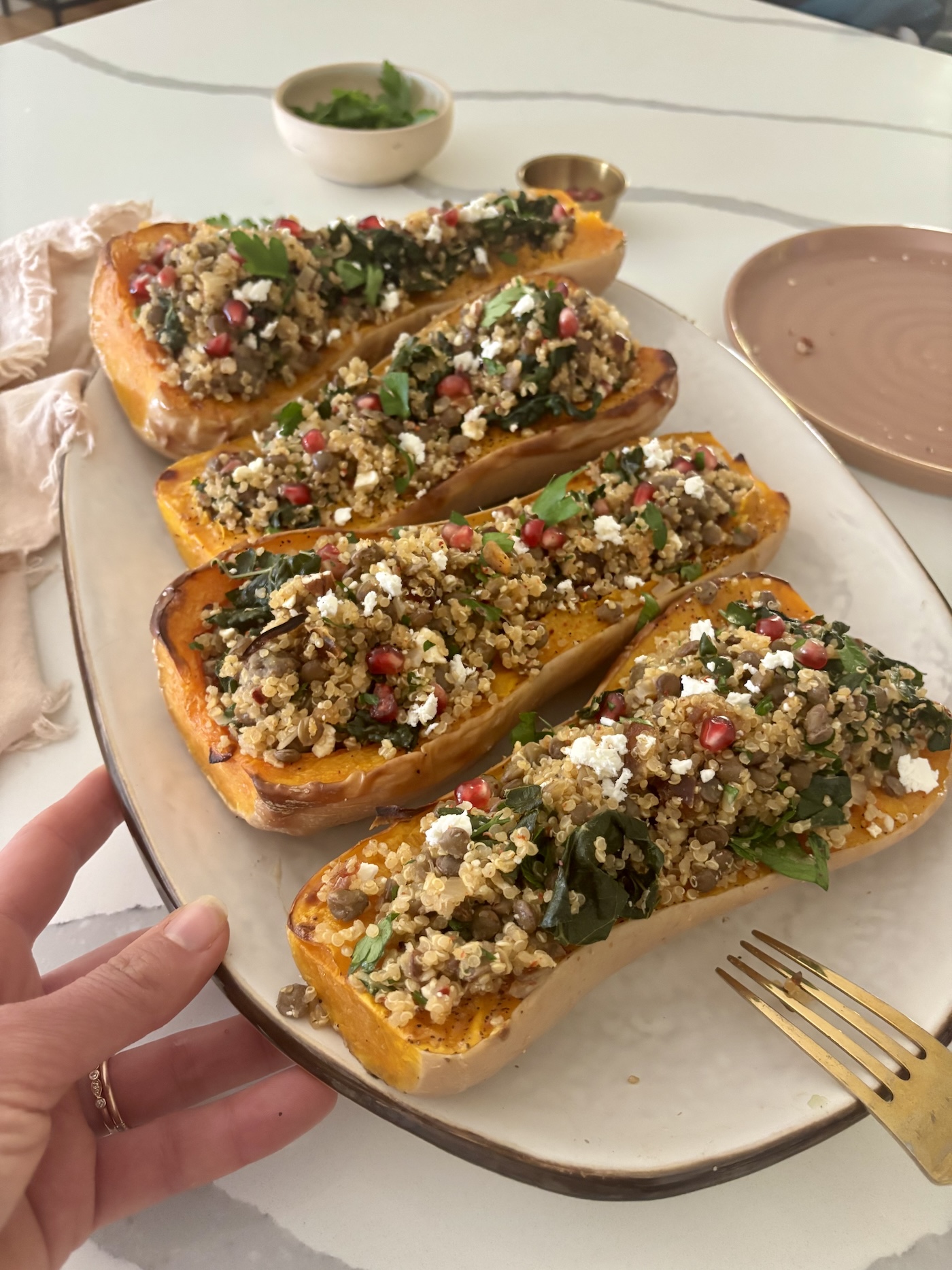 stuffed butternut squash