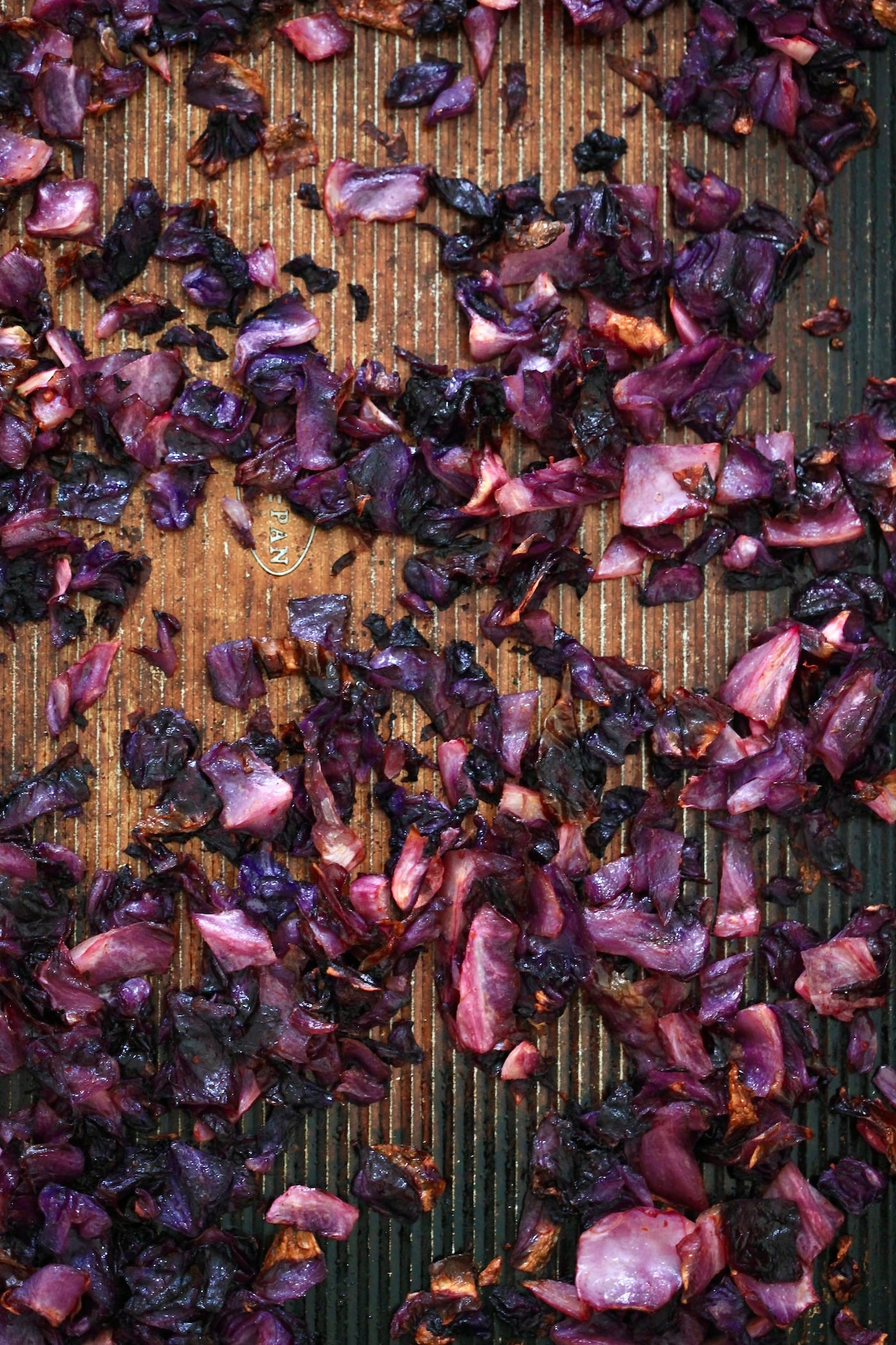 roasted cabbage on sheet pan