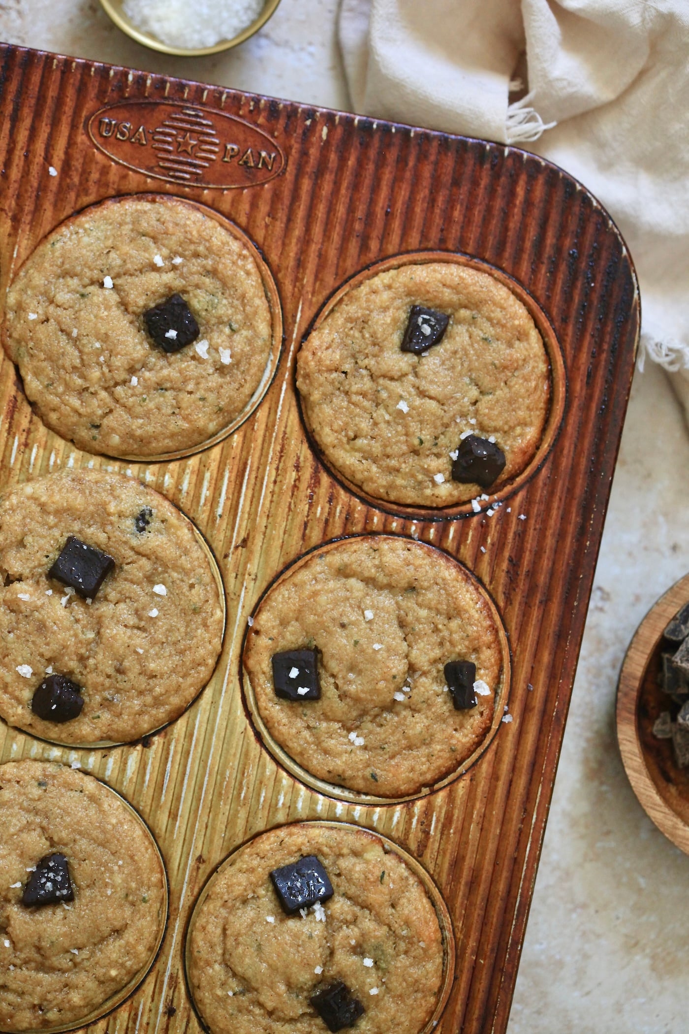 cooked muffins in tin